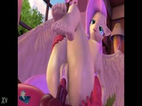 Furry zoophilia female unicorn getting banged in the pussy